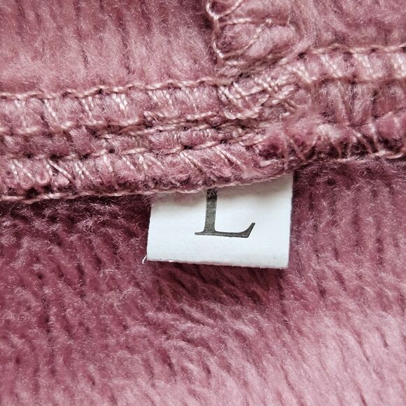 NEW Pink T-REX Dinosaur Silky Plush Pullover Hoodie Girls LARGE / Women SM - Picture 7 of 12